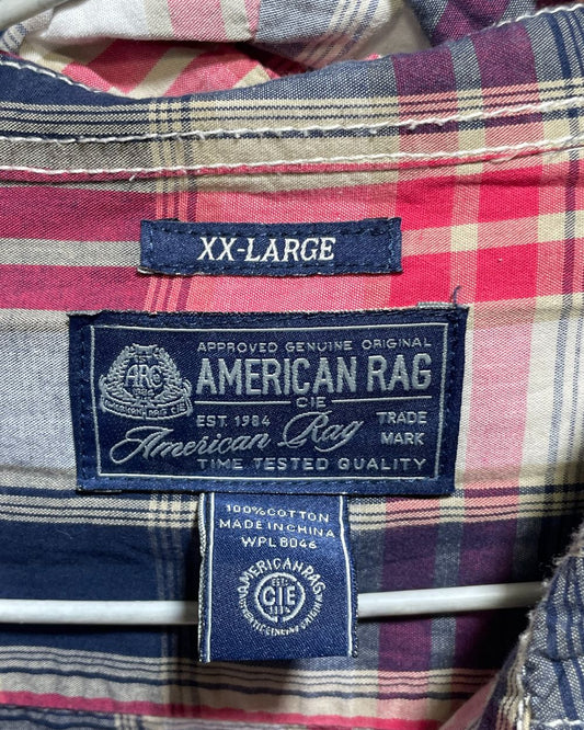 American Rag Red Cotton Hood Shirt For Men XX Large | Preloved Labels