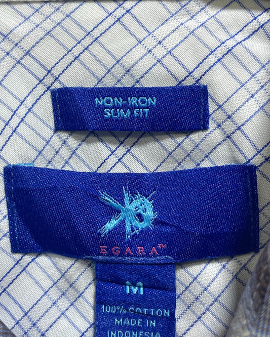 Ok Egara White Cotton Shirt For Men M | Preloved Labels