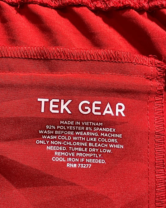 Tek Gear Red Parachute Short For Men L | Preloved Labels