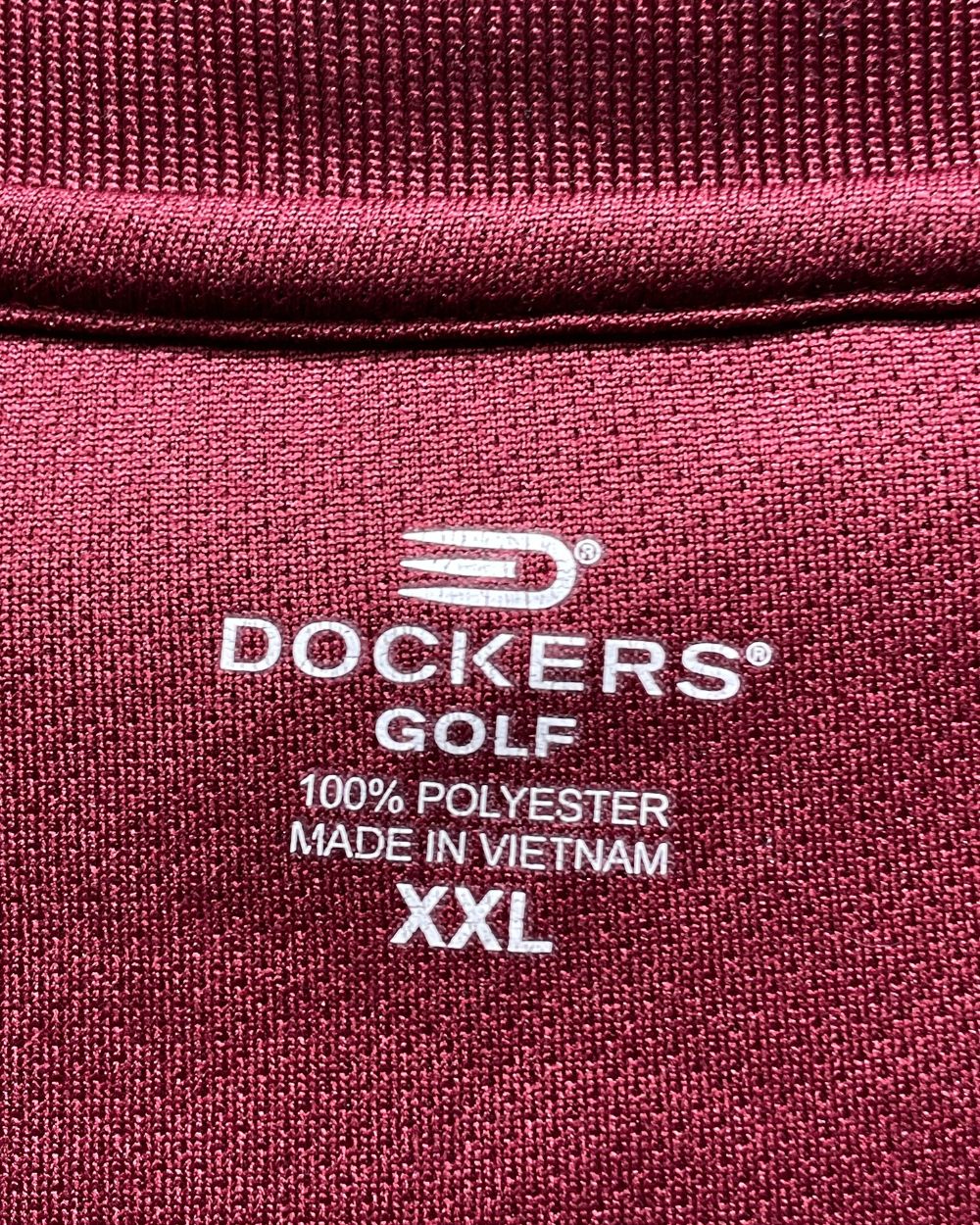 Dockers Maroon Sport Polo T Shirt For Men XL | Preloved Labels