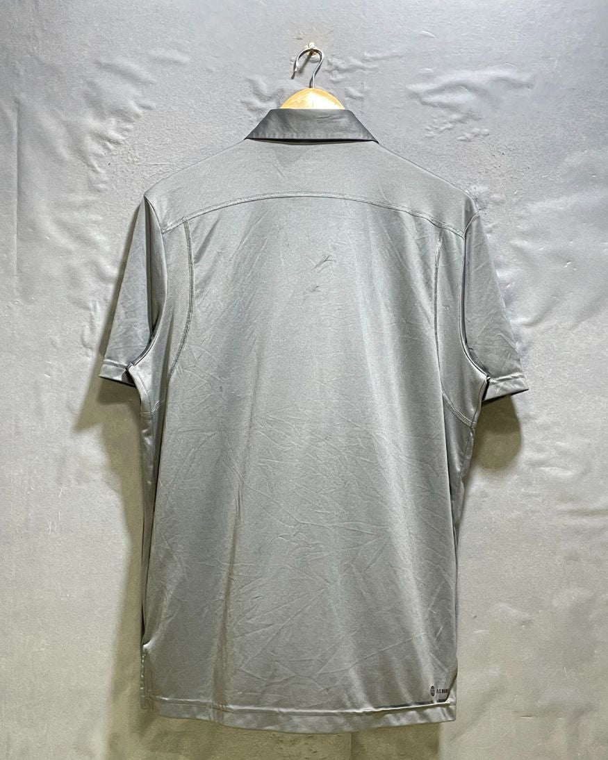 Adidas Gray Sport Polo T Shirt For Men M | Preloved Labels