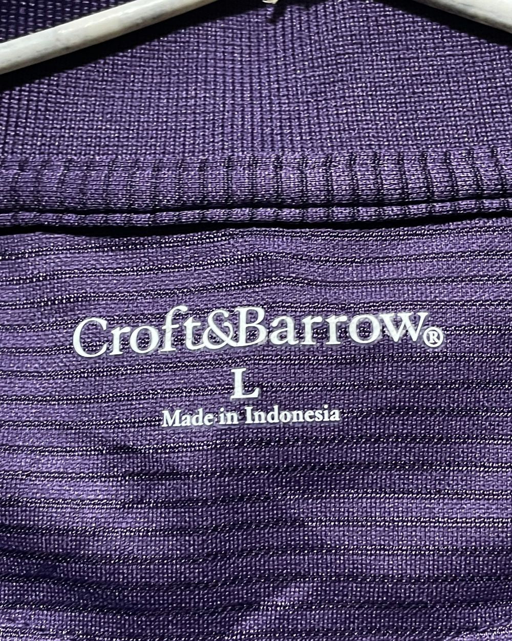 Croft & Barrow Purple Sport Polo T Shirt For Men L | Preloved Labels