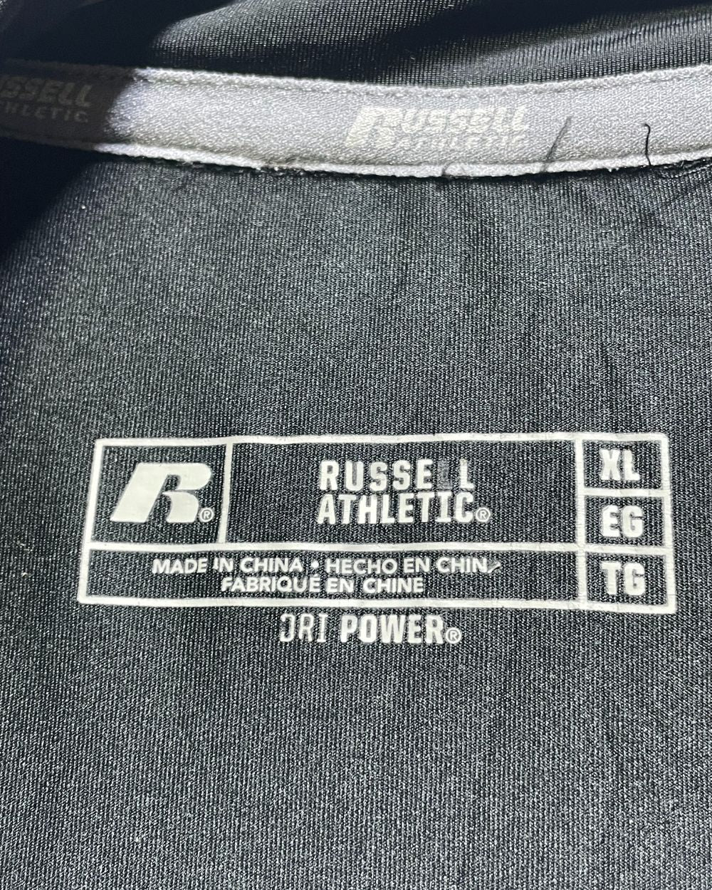 Russell Black Sport Polo T Shirt For Men XL | Preloved Labels