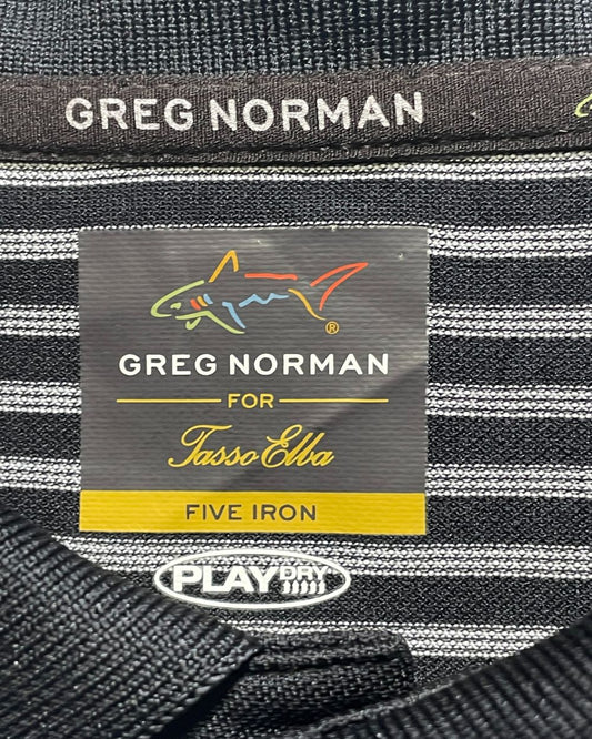 Greg Norman Black Sport Polo T Shirt For Men S | Preloved Labels