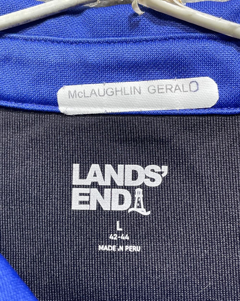 Land's End Blue Sport Polo T Shirt For Men L | Preloved Labels