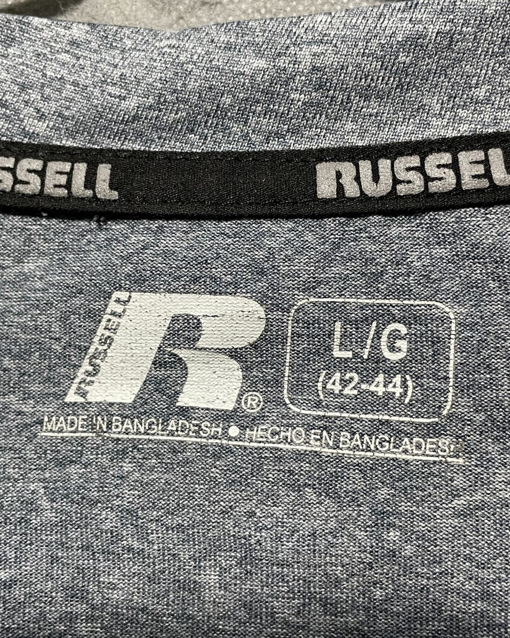 Russell Gray Sports T Shirt For Men L | Preloved Labels