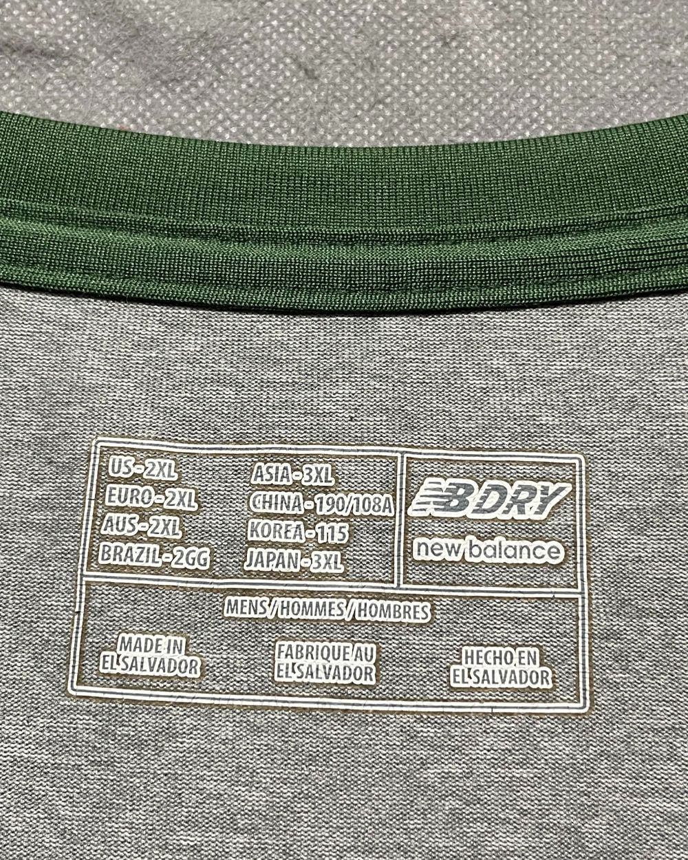 New Balance Gray Sports T Shirt For Men XXL | Preloved Labels