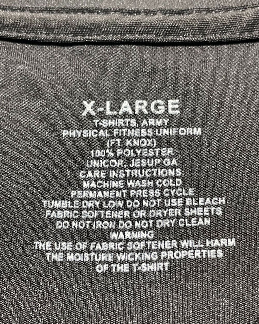 U.S. Army Black Sports T Shirt For Men XXL | Preloved Labels