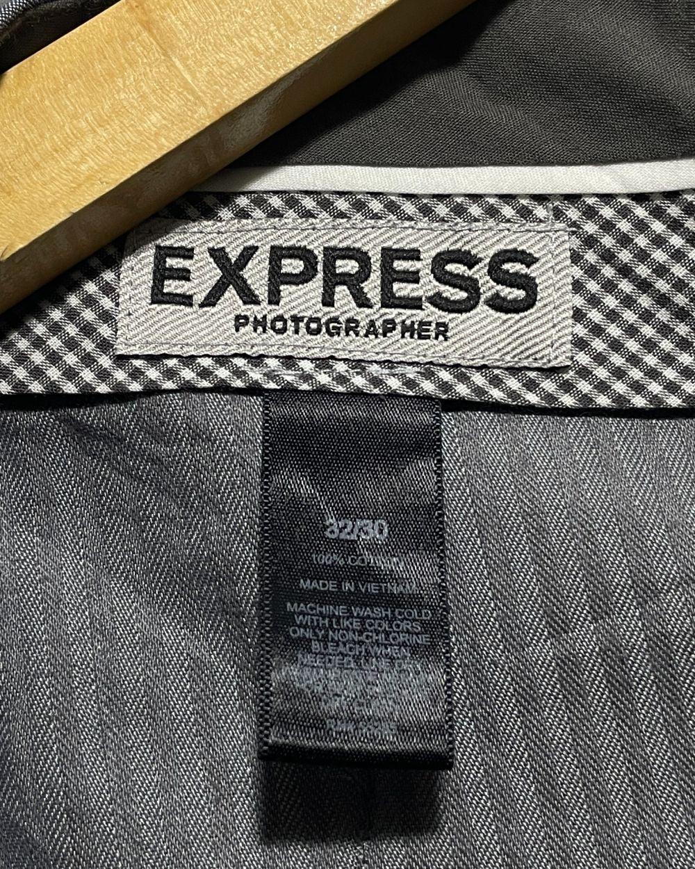 Express Gray Cotton Dress Pant For Men L | Preloved Labels