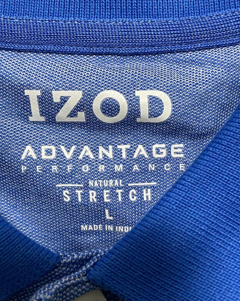 Izod Blue Cotton Polo T Shirt For Men X Large | Preloved Labels