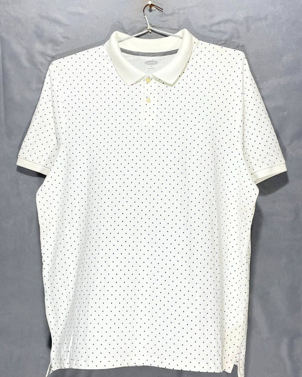 Old Navy White Cotton Polo T Shirt For Men XX Large | Preloved Labels