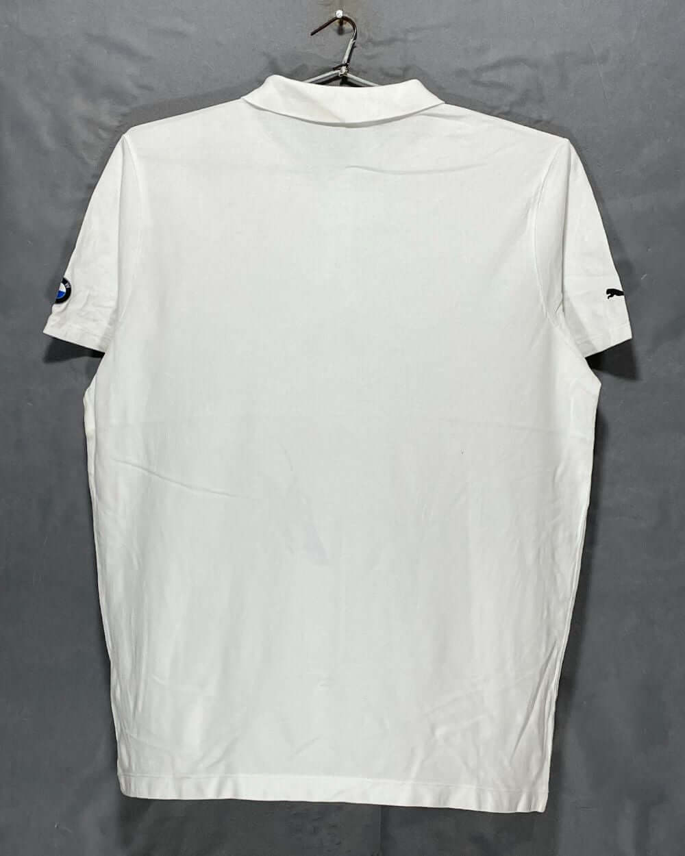 Puma White Cotton Polo T Shirt For Men X Large | Preloved Labels