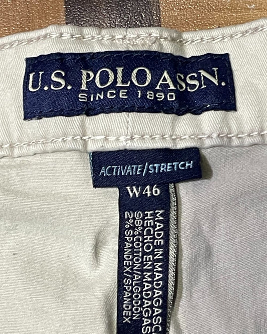 Polo U.S. Assn Khaki Cotton Short For Men XXL