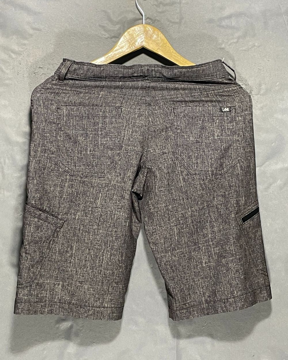 Lee Gray Cotton Short For Men XS
