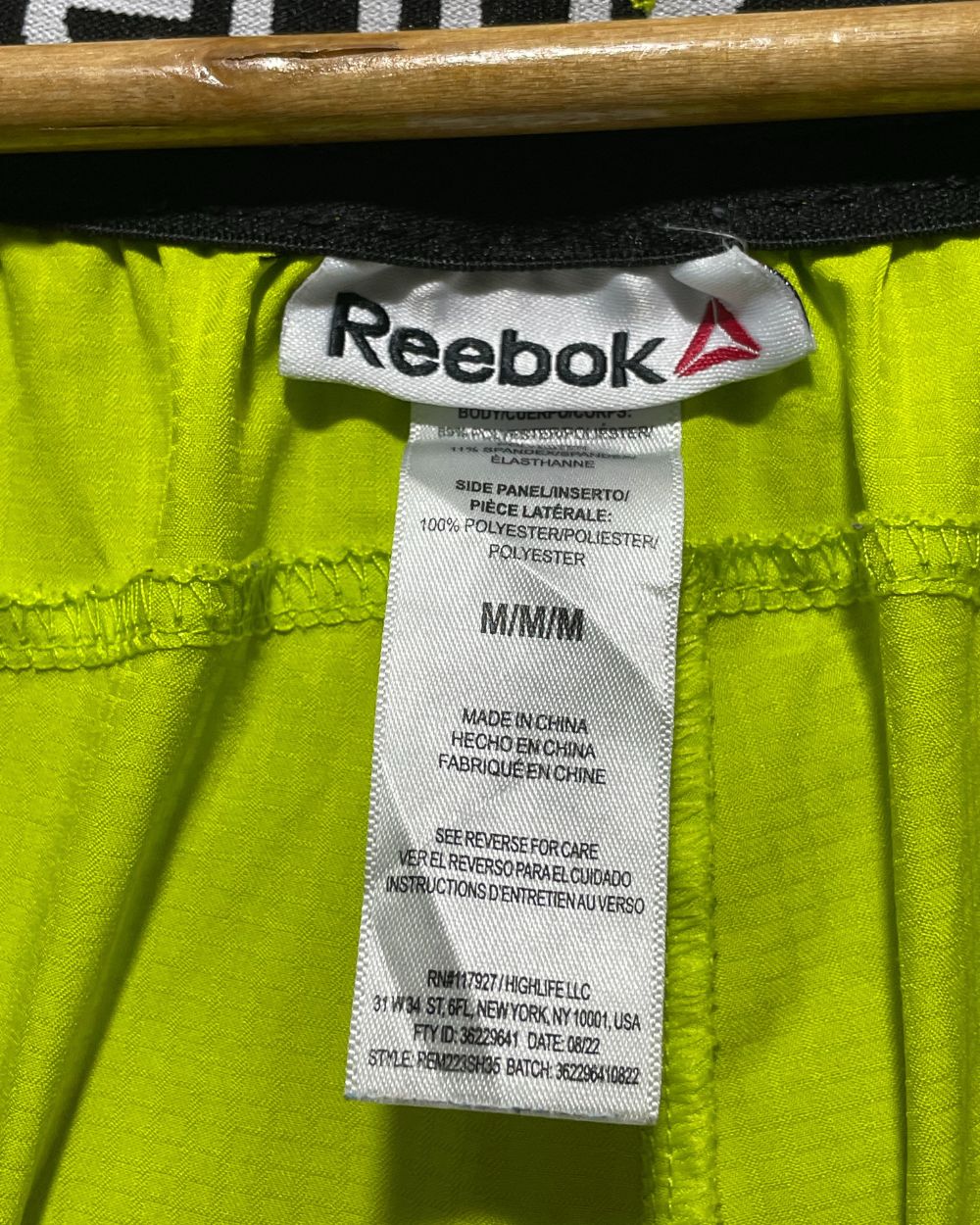 Reebok Green Sport Short For Men L