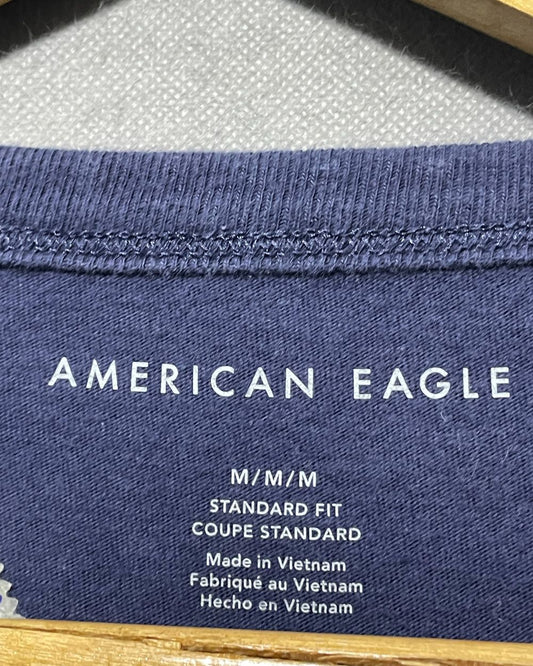 American Eagle Blue T Shirt For Men M