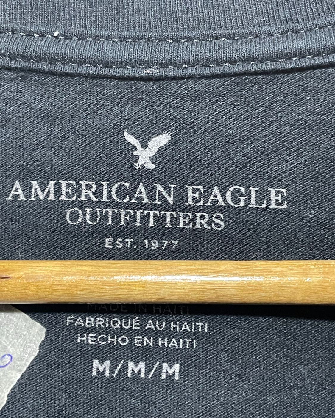 American Eagle Black T Shirt For Men M