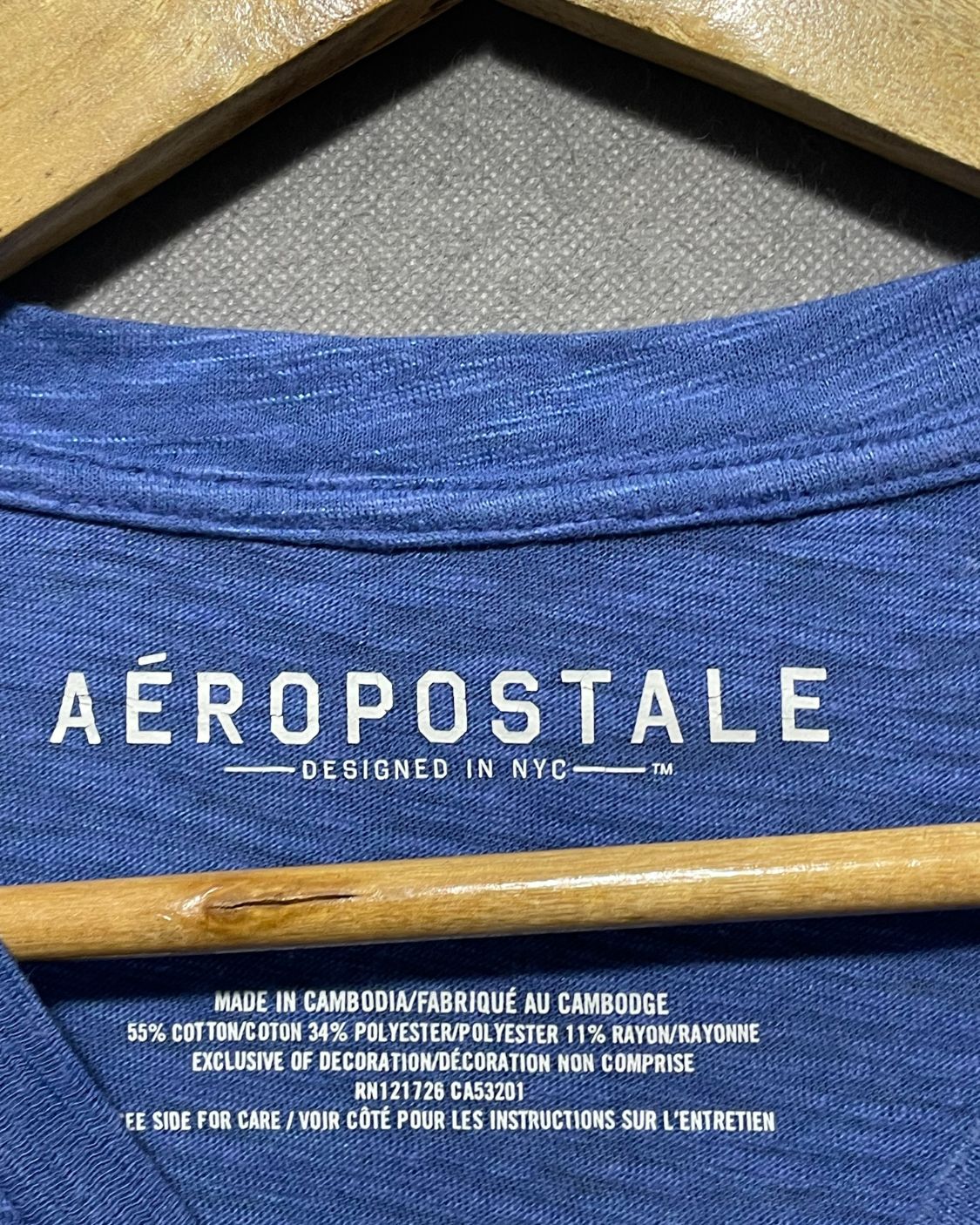 Aeropostale Blue T Shirt For Men M