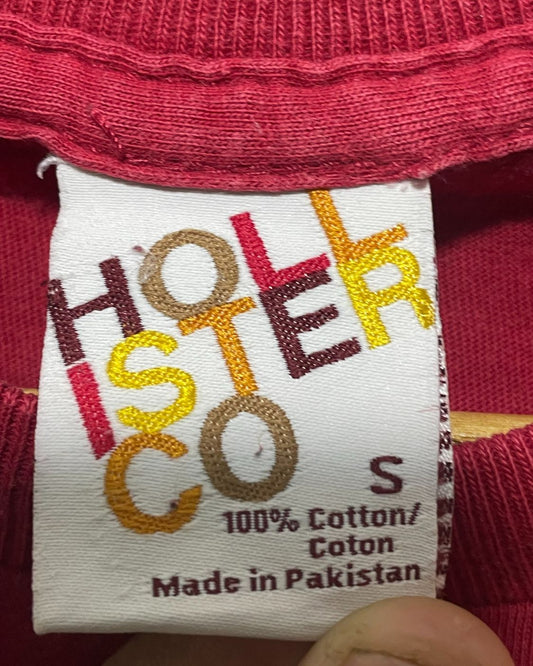 Hollister Red T Shirt For Men Small