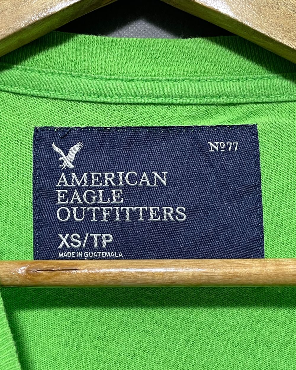 American Eagle Green T Shirt For Men X Small