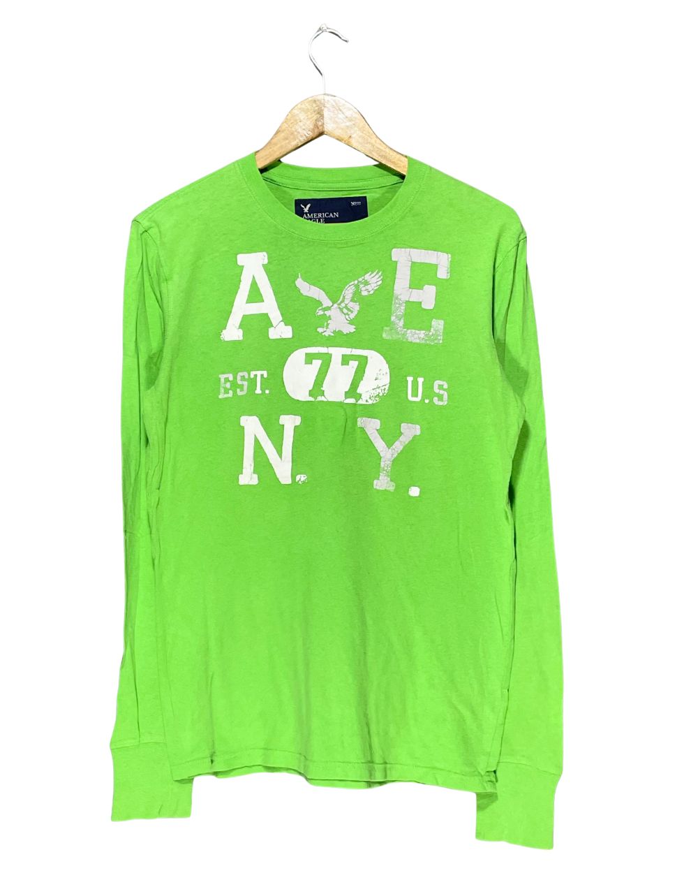 American Eagle Green T Shirt For Men X Small