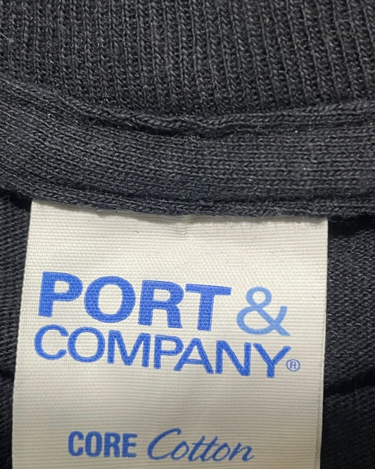 Port & Company Black T Shirt For Men X Small