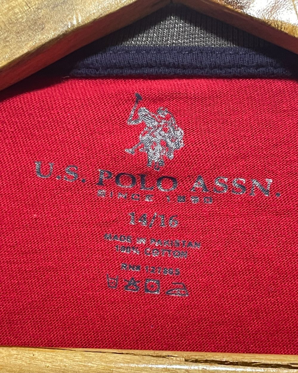 Polo U.S Assn Red T Shirt For Men X Small