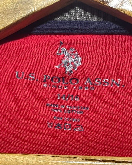 Polo U.S Assn Red T Shirt For Men X Small