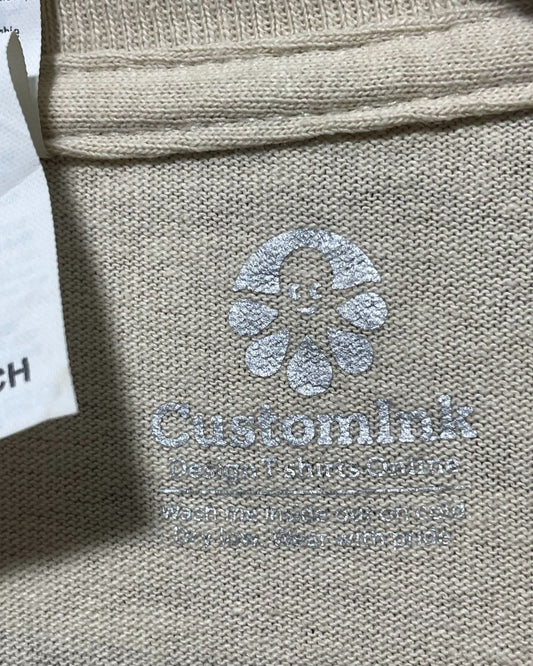 Gildan Cream T Shirt For Men Small