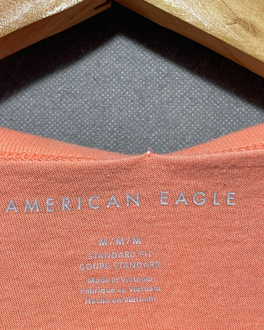 American Eagle Orange T Shirt For Men M