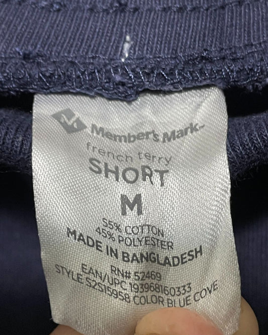 Member's Mark Blue Cotton Short For Men L