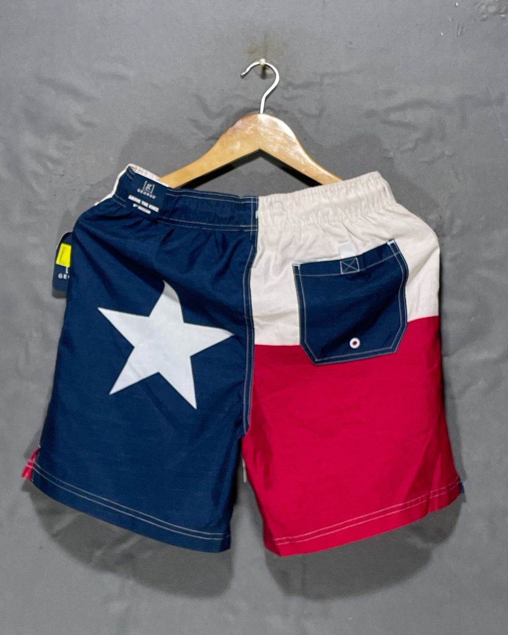 George Blue Parachute Short For Men M