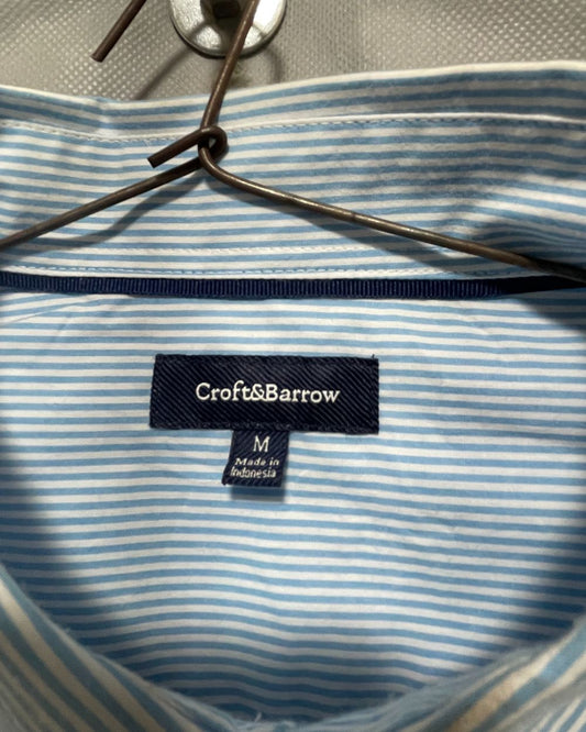 Croft & Barrow Blue Cotton Shirt For Men Large