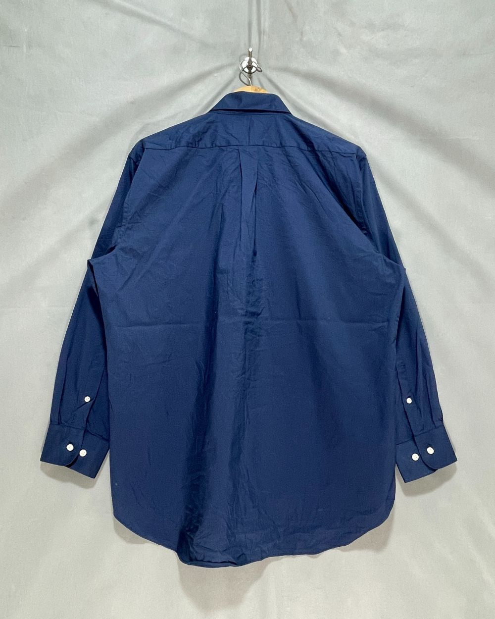 Architect Blue Cotton Shirt For Men XL