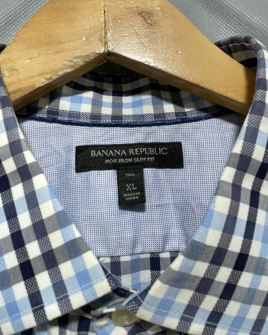 Banana Republic BlueCotton Shirt For Men XL