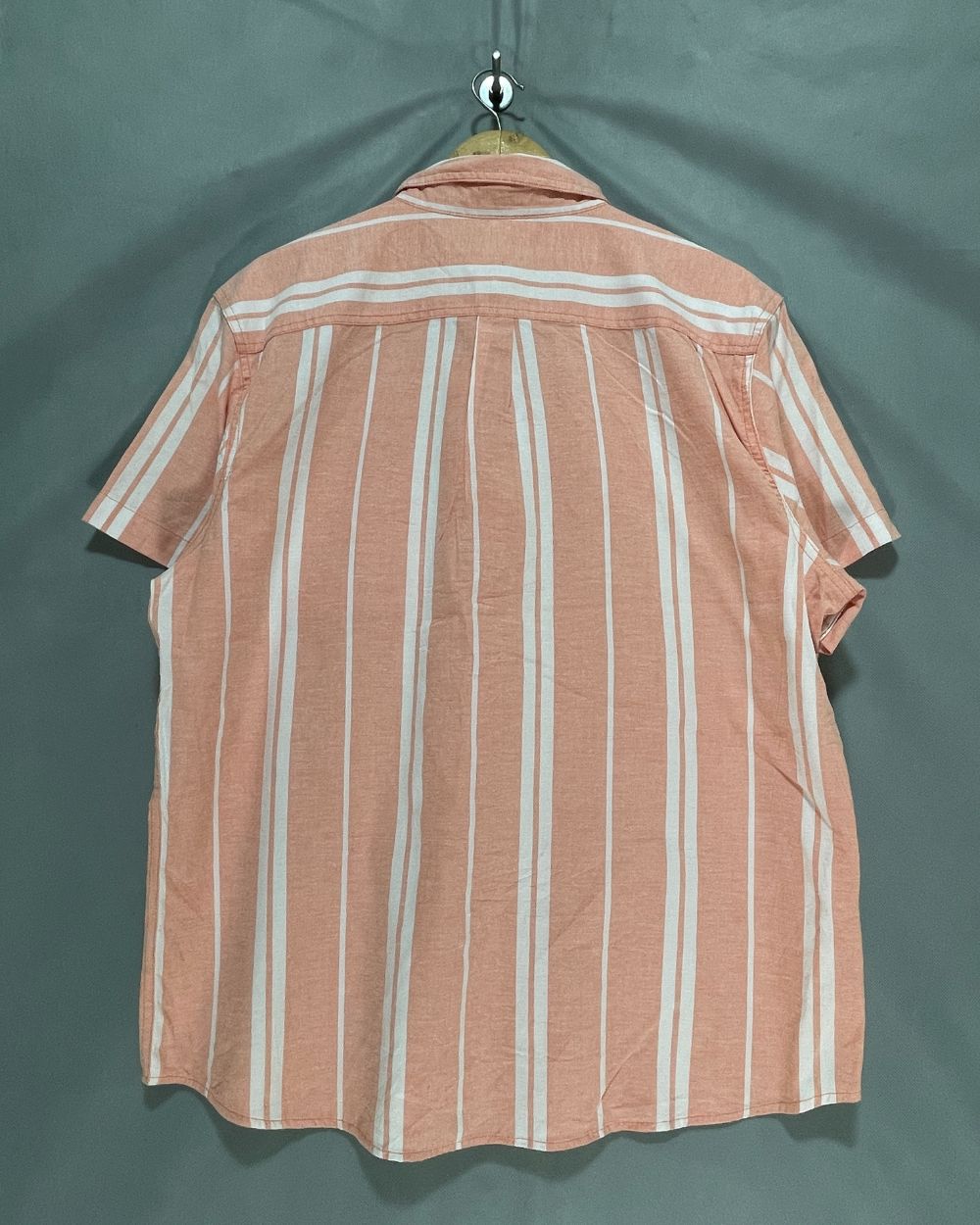 Falls Creek Orange Cotton Shirt For Men X Large