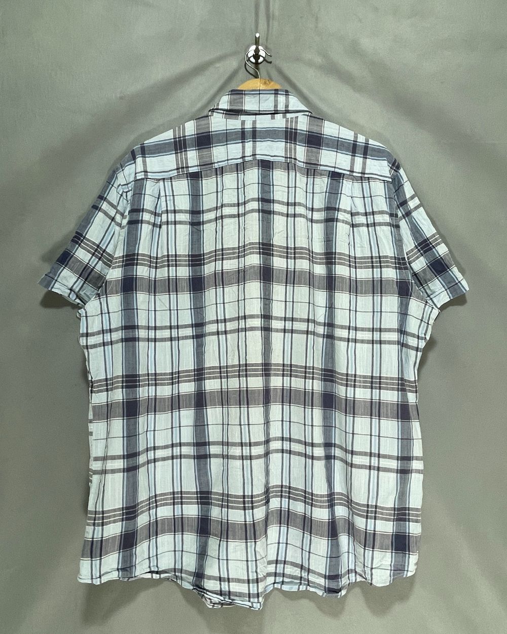 Sonoma Blue Cotton Shirt For Men X Large