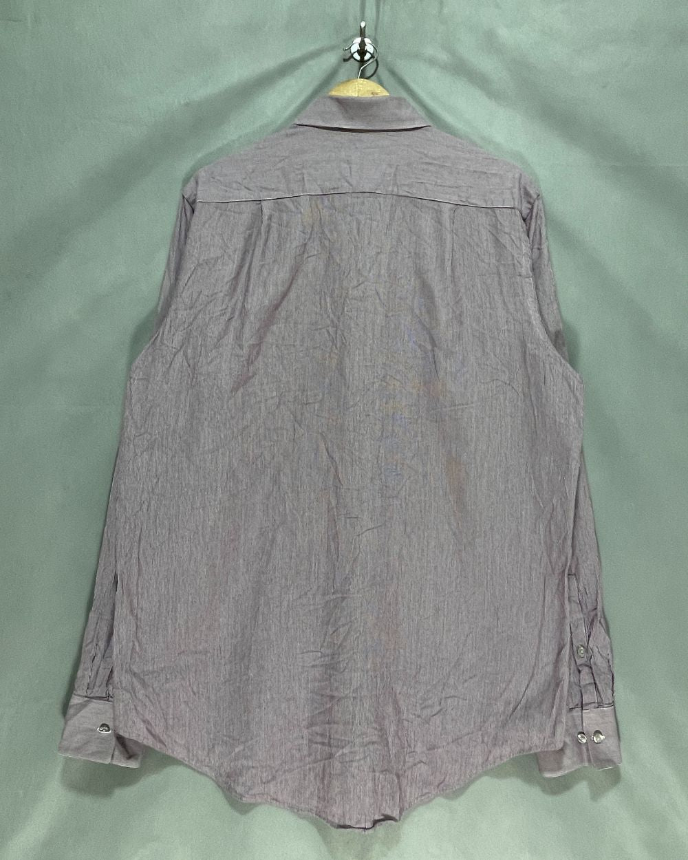 Calvin Klein Purple Cotton Shirt For Men Large