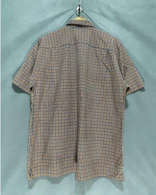 Gap Orange Cotton Shirt For Men L