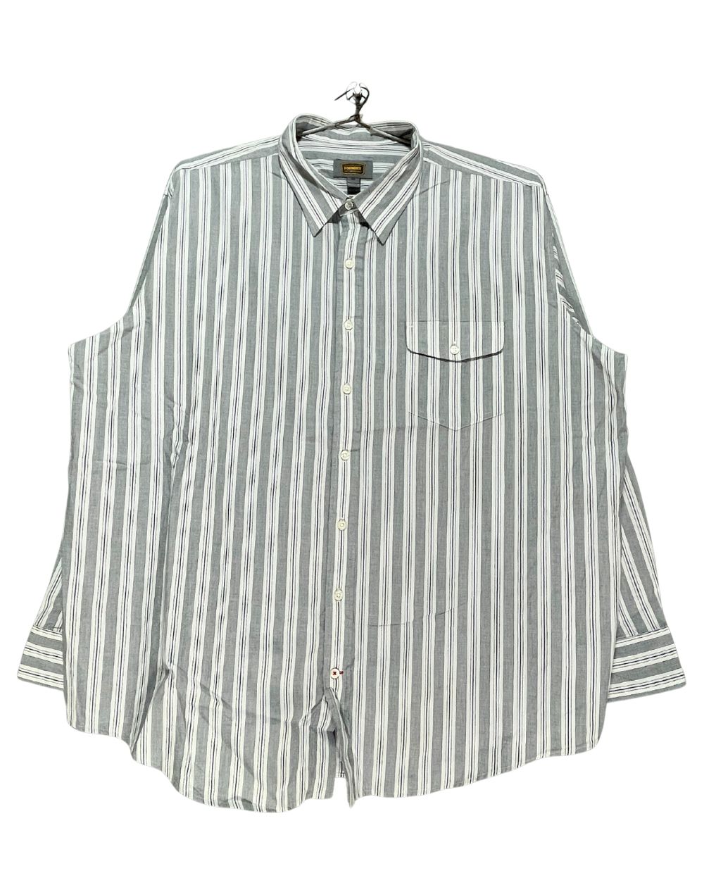 Foundry Gray Cotton Shirt For Men XXL