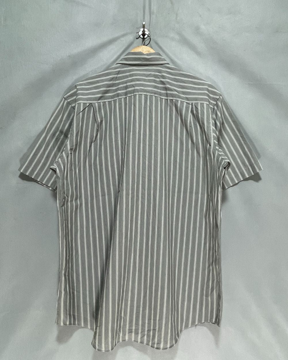 Van Heusen Gray Cotton Shirt For Men Large