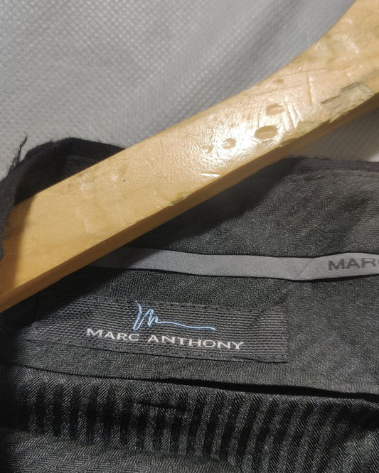 Marc Anthomy Black Cotton Dress Pant For Men Medium
