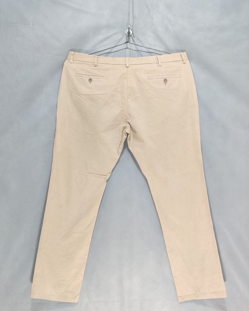 Sunday Joe Cream Cotton Dress Pant For Men XXL