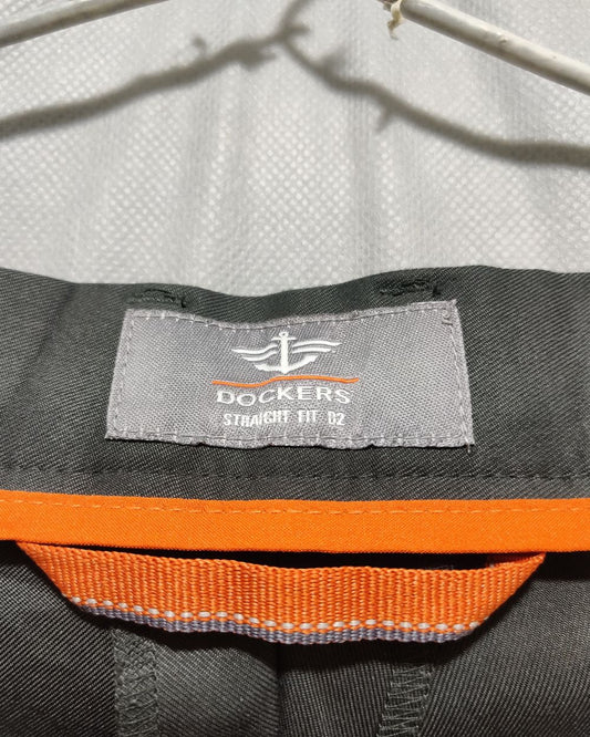 Dockers Gray Cotton Dress Pant For Men L