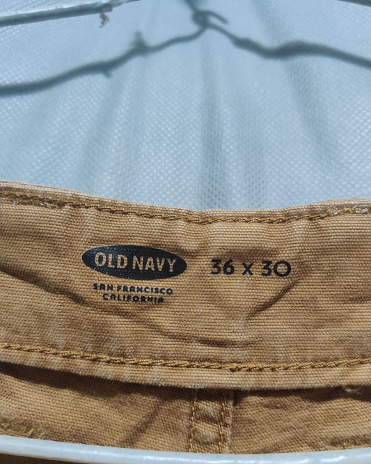 Old Navy Brown Cotton For Men Cargo Pant L