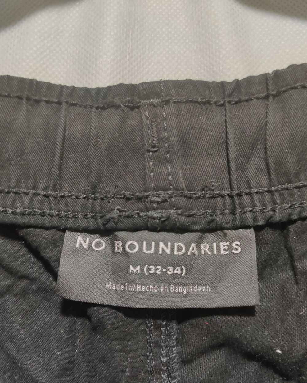 No Boundaries Black Cotton For Men Cargo Pant L