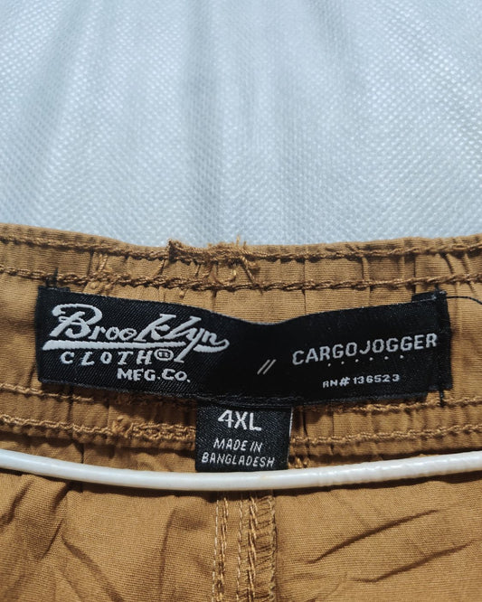 Brooklyn Brown Cotton For Men Cargo Pant 4X Large