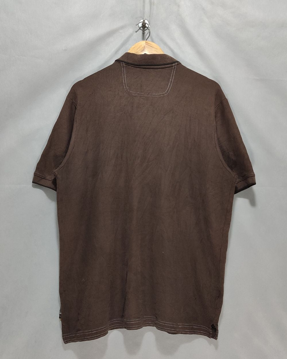 Tommy Bahama Brown Cotton Polo T Shirt For Men Large