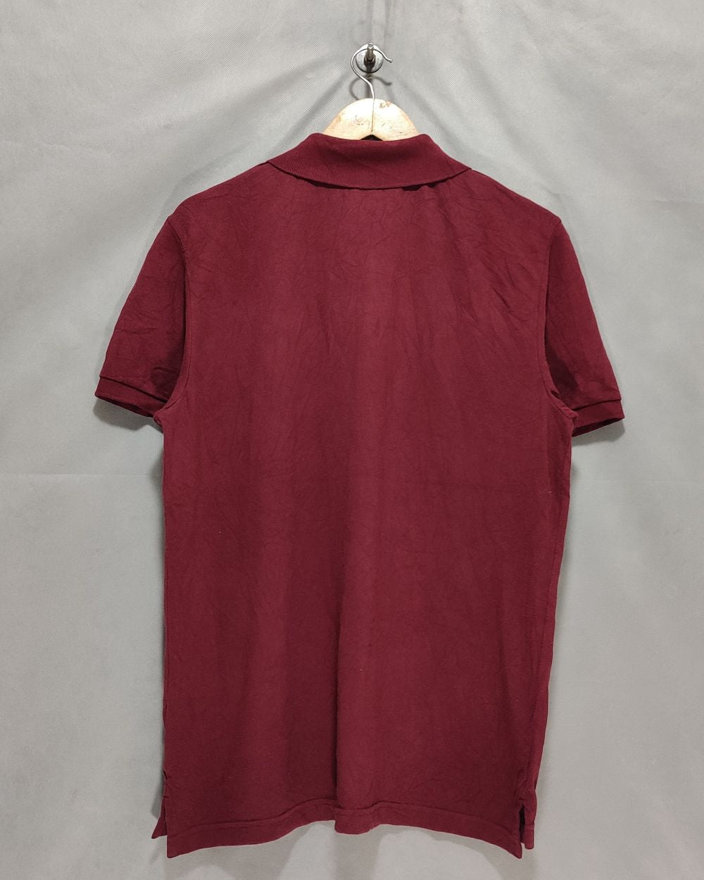 Old Navy Maroon Cotton Polo T Shirt For Men Large