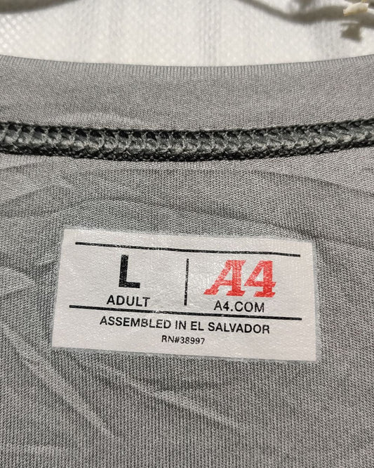 A4.Com Gray Sport T Shirt For Men L